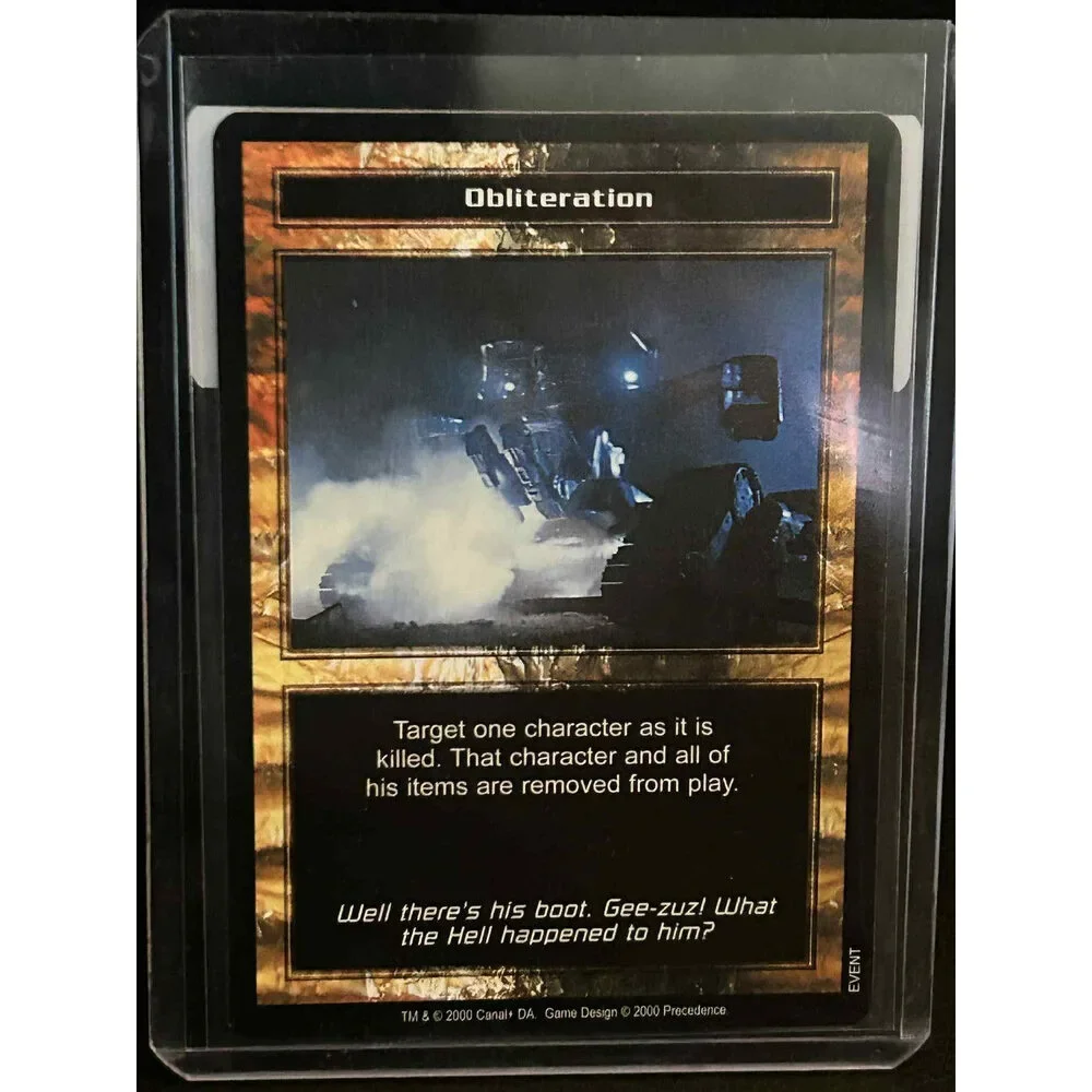 Obliteration Base Set Terminator Light Play Trading Card